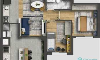 Imagem 12: Apartamento com 3 dormitórios à venda, 69 m² por R$ 740.000,00 - Vila Firmiano Pinto - São