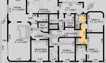 Imagem: Apto VENDA, 180 m² com 4 Dorms, sendo 2