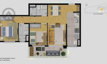 Imagem 3: Apartamento com 2 dormitórios à venda, 66 m² por R$ 713.270,00 - Taquaral - Campinas/SP