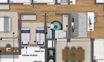 Imagem 6: Um lindo projeto com belíssimos decorados ! 2 e 3 dormitórios