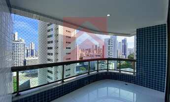 Imagem 4: Edf. Mario Saraiva com Mobília para locação. Área Nobre de Boa Viagem. 4 Quartos 165m²