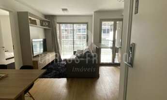 Imagem 2: Apartamento studio de 44m² moderno, mobiliado, quarto/sala, cozinha, banheiro, 1 vaga em P