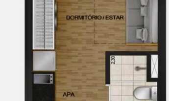 Imagem 5: Apartamento para venda tem 19 metros quadrados com 1 quarto em Vila Clementino - São Paulo