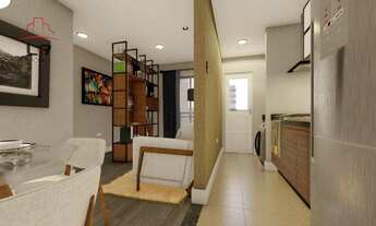 Imagem 2: Apartamento com 2 dormitórios à venda, 52 m² por R$ 364.111,81 - Santa Quitéria - Curitiba