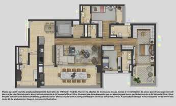 Imagem 6: Apartamento à venda, no contra piso, lançamento, 173 m2, 2 vagas 3 suites, bem localizado