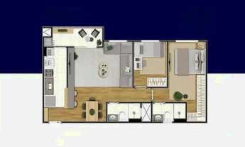 Imagem 2: Apartamento com 2 dormitórios para alugar, 65 m² por R$ 2.500/mês - Aurora - Londrina/PR