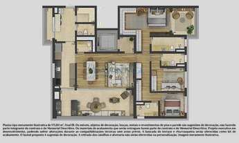 Imagem 7: Apartamento à venda, no contra piso, lançamento, 173 m2, 2 vagas 3 suites, bem localizado