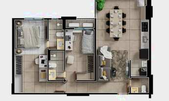 Imagem 7: 2 Suítes ou 3 Suítes - De frente Parque Areião - St. Pedro Ludovico