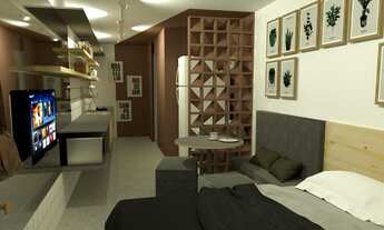 Imagem 2: Kitnets Studios 24 a 30 metros 2 , 1 Dormitório, Cozinha , Banheiro, sem Vaga de garagem