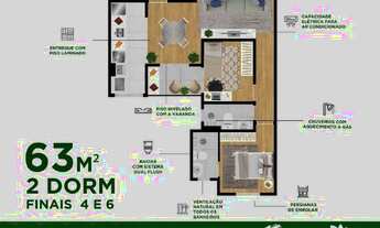 Imagem 4: Apartamento no Urbanova com 68 m² com 3 dormitórios e 1 suíte