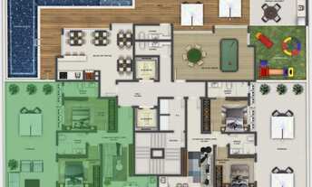 Imagem 4: Apartamento diferenciado de 1 suite + 1 dorm. com entrada parcelada e facilidade em negoc