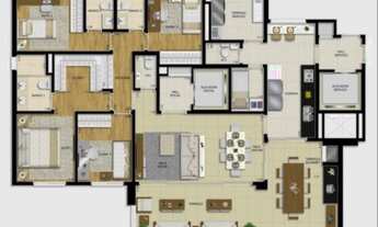 Imagem 4: Apartamento novo a venda 173 m² com 4 quartos ou 3 suítes - 4 vagas em Vila Mariana - São