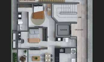 Imagem 6: Apartamento Duplex no Bairro dos Estados com 2 quartos, sendo 1 suíte