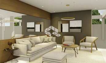 Imagem 7: Apartamento de 01 dormitório com sacada e churrasqueira na planta à venda em Camobi Santa