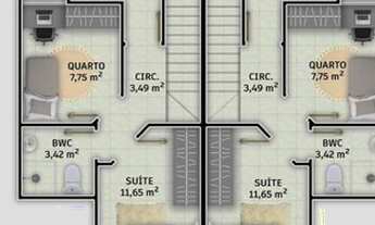 Imagem 4: Sobrado Geminado para Venda em São José, Forquilhas, 3 dormitórios, 2 banheiros, 1 vaga