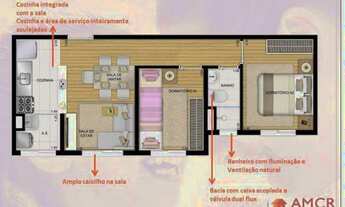 Imagem 3: Apartamento com 2 dormitórios à venda, 40 m² por R$ 220.000,00 - Itaquera - São Paulo/SP