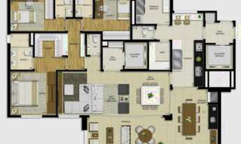 Imagem 3: Apartamento novo a venda 173 m² com 4 quartos ou 3 suítes - 4 vagas em Vila Mariana - São