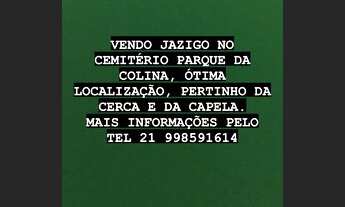 Imagem: Vendo Jazigo no cemitério Parque da Colina