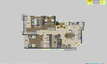 Imagem: 3 DB - 3 Quartos de 97m² c/ 2 Vagas Entrega