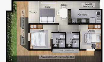 Imagem 5: Vendo Apartamentos com 1 ou 2 Quartos no Altiplano Nobre