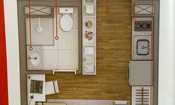 Imagem 5: Apartamento para venda tem 19 metros quadrados com 1 quarto em Brás - São Paulo - São Paul