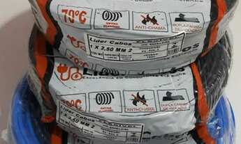 Imagem: Cabo elétrico 6 mm Apenas 370,00.