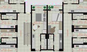 Imagem 5: Kitnets Studios 24 a 30 metros 2 , 1 Dormitório, Cozinha , Banheiro, sem Vaga de garagem