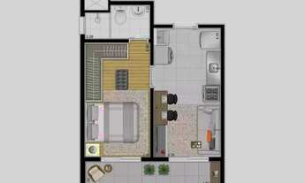 Imagem 5: Apartamento novo Barra Funda 1 e 2 Dor com varanda -M.Casa M.Vida