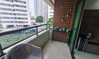 Imagem 4: Apto 100m2, nascente, 3 qtos 1 ste mobiliado e equipado, área de lazer completa, 2 vagas