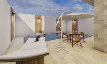 Imagem 6: SOBRADO NO TROPICAL III- SUÍTE, 2 QTOS, ESPAÇO GOURMET, 3 WC, 2 VAGAS, PISCINA, a/c-150m²