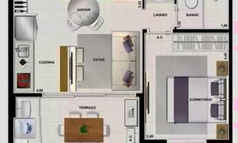 Imagem 3: Apartamento 38m com 1 dormitório à venda no bairro Vila Andrade - São Paulo/SP