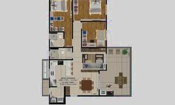 Imagem 5: Empreendimento/Pronto/Novo/Costa e Silva,92m2,3dorm sendo 1 suíte,Sacada com churrasqueira