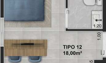 Imagem 7: Studios 18m2 19m2 26m2 na Planta, Metro Guilhermina Esperança ZL direto com proprietário