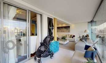 Imagem 5: Apt 180 m², andar alto, amplo living integrado a cozinha com móveis planejados, sala de j