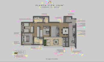 Imagem 5: Apartamento na Vila Mariana de 131 M² com 3 suítes e lavabo