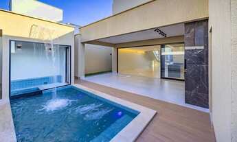 Imagem 2: Sobrado 4 suítes no Jardins Barcelona com piscina aquecida Senador Canedo