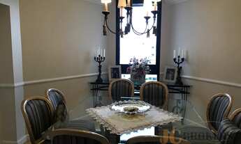 Imagem 3: Apartamento mobiliado com 218m² de área útil, 3 vagas, amplo living, 4 dormitórios, 4 suít