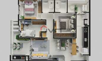 Imagem 2: Apartamento para venda possui 107 metros quadrados com 3 quartos em Santa Mônica - Uberlân