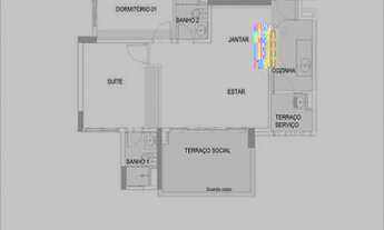 Imagem 6: Apartamento com 2 Quartos, 2 banheiros, 1 suite e 2 vagas à Venda, 69 m² Cond. Edificio Bo