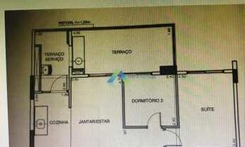 Imagem 2: Lindo apartamento 64 metros, 2 dormitórios, sendo 1 suíte, ampla sacada, 2 vagas a poucos