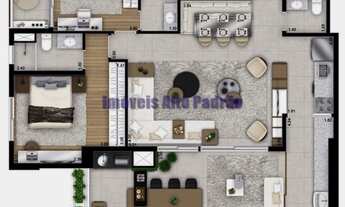 Imagem 3: 2 vagas - andar alto - 105m - Bairro de Pinheiros