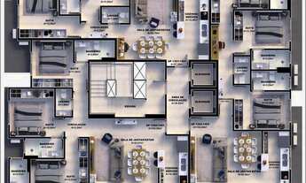 Imagem 5: Apartamento para venda tem 77 metros quadrados com 2 quartos em Pedra Branca - Palhoça - S