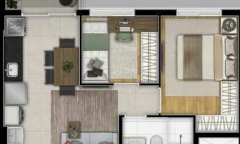 Imagem 4: Socorro - Apto 2 dorm e terraço a 215 mil