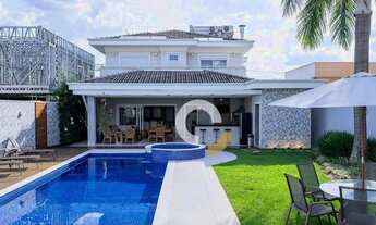 Imagem 1: Casa com 4 suítes à venda, 400 m² por R$ 3.350.000 - Condomínio Villa Lobos - Paulínia/SP