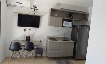 Imagem 2: Apartamento Studio Kitnet Mobiliado 1 Dormitório Suíte Metrô Para Alugar, 24 m² por R$ 3.6