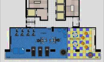 Imagem 2: Apartamento para venda com 133 metros quadrados com 3 quartos em Aparecida - Santos - SP