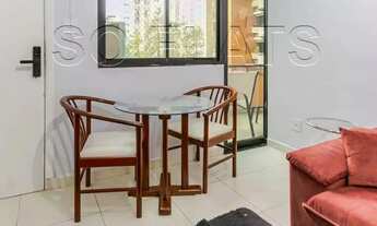 Imagem 5: Apartamento mobiliado em Alphaville com varanda e vaga, Flat Le Bougainville