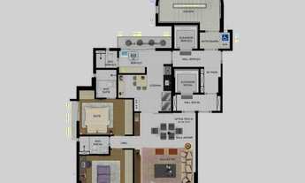 Imagem 5: Apartamento para venda com 84 metros quadrados com 3 quartos em Rosarinho - Recife - PE