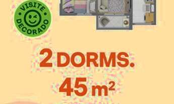 Imagem 4: Apartamento para venda possui 45 metros quadrados com 2 quartos com 1 vaga de garagem