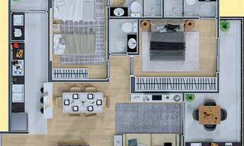 Imagem 5: APARTAMENTO COM 78.36 m² - MIRIM - PRAIA GRANDE SP